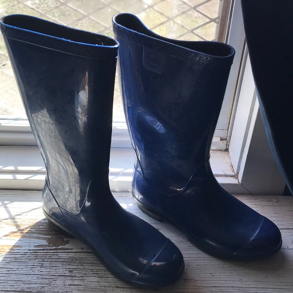 UGG Rain Boots Blue Jay Size 8